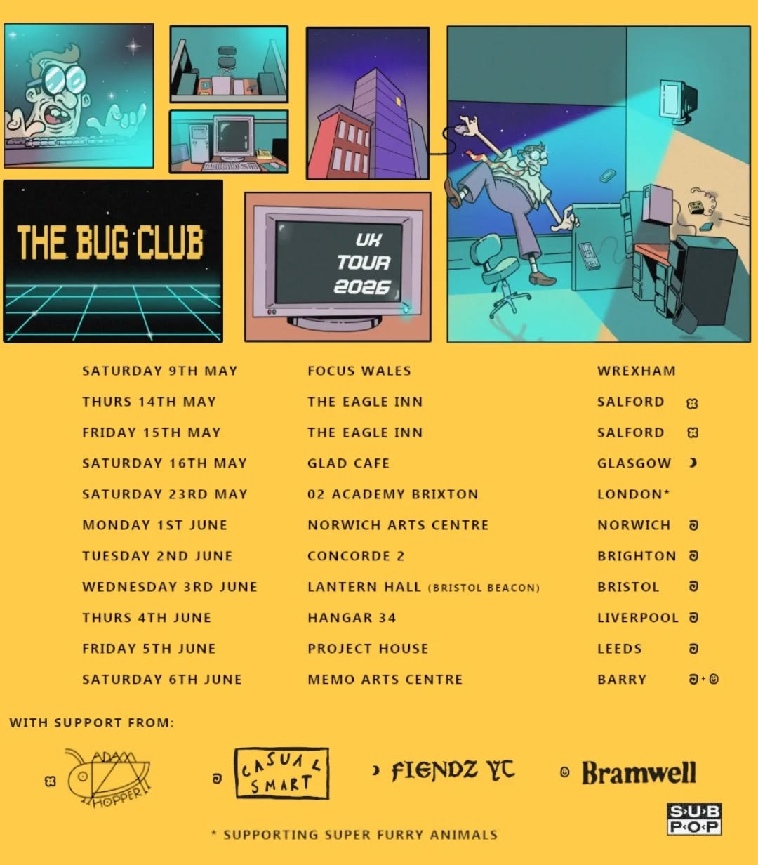 The Bug Club Tour Poster 2026